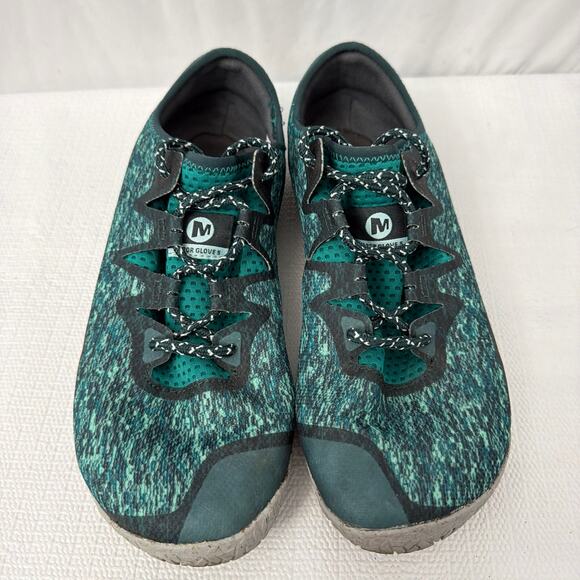 Merrell Vapor Glove 5 Shoes Womens Sz 9 Vibram Turquoise Barefoot Trail Running - Picture 3 of 11